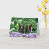 BflyKissesHBDcard カード (黄色い花)