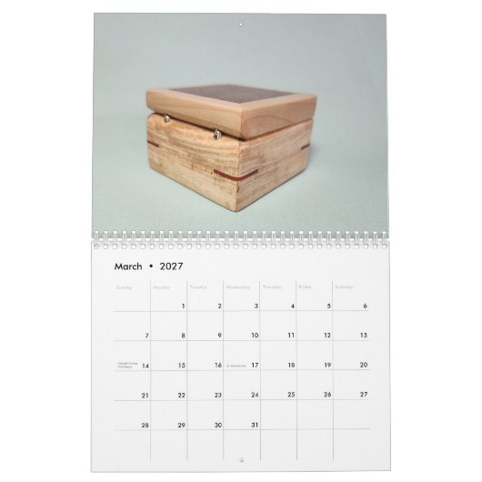 BFW カレンダー (3月 2027)