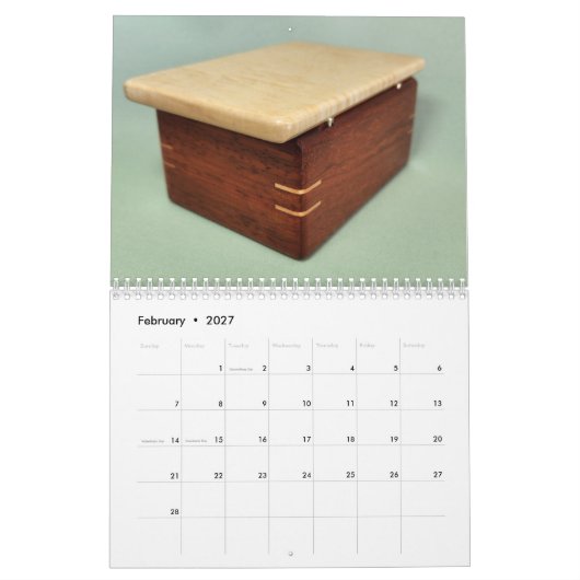 BFW カレンダー (2月 2027)