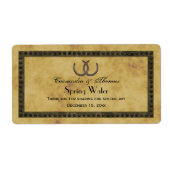 BGの素朴ウォーター動揺してラベルから馬蹄類 ラベル (正面)