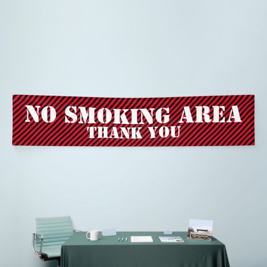 BGストライプのパターン狭い黒+背中とアイディア 横断幕 (トレードショー)