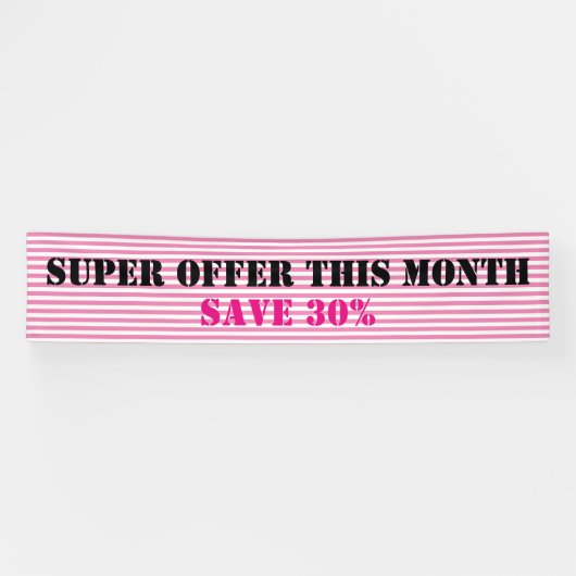 BGストライプのパターン細い白+背中とアイディア 横断幕 (横)