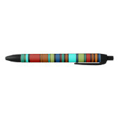 BGストライプのパターンXII +あなたの背中とアイディア 黒ボールペン (ボトム)