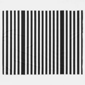 BGストライプパターン黒+背景 フリースブランケット (正面(横))