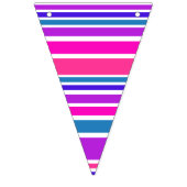 BGストライプパターンIII色+背中とアイディア バンティングフラッグ (第3の旗)