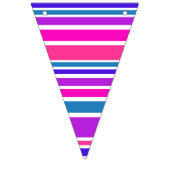 BGストライプパターンIII色+背中とアイディア バンティングフラッグ (第2の旗)