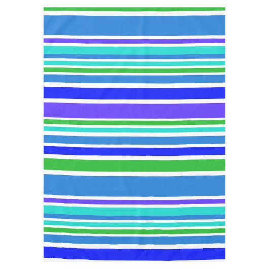 BGストライプパターンIV色+背景 テーブルクロス (正面)