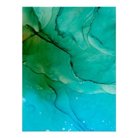 BG絵を描ファインアート抽象デザインアートバックグラウンド ポスター (正面)