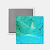 BG絵を描ファインアート抽象デザインアートバックグラウンド マグネット (正面/裏面)