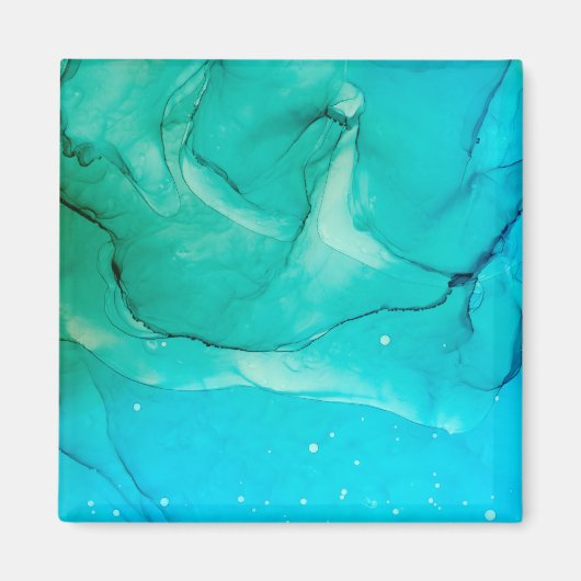 BG絵を描ファインアート抽象デザインアートバックグラウンド マグネット (正面)