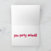 BG-ハッピーバースデーのワニカード カード (内部)