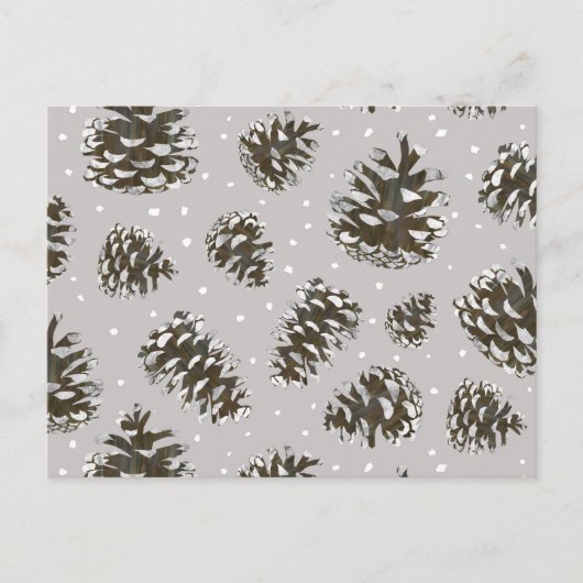 BG – 中性の雪の円錐 ポストカード (正面)