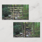 BG-自然の流れの名刺 名刺 (正面/裏面)