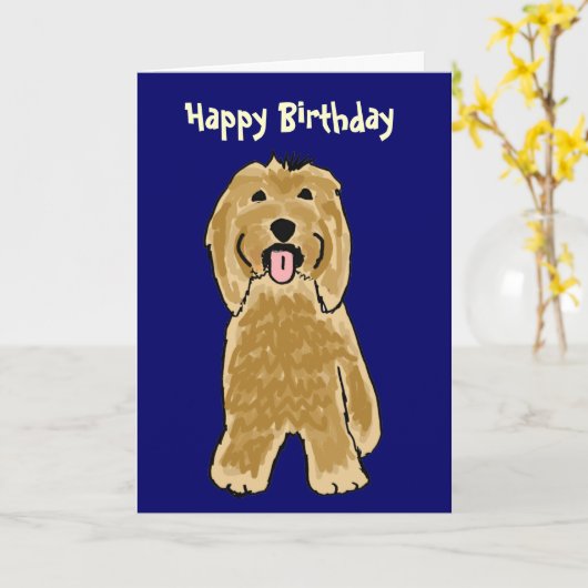 BG- Beaded Colrie誕生日カード カード (黄色い花)