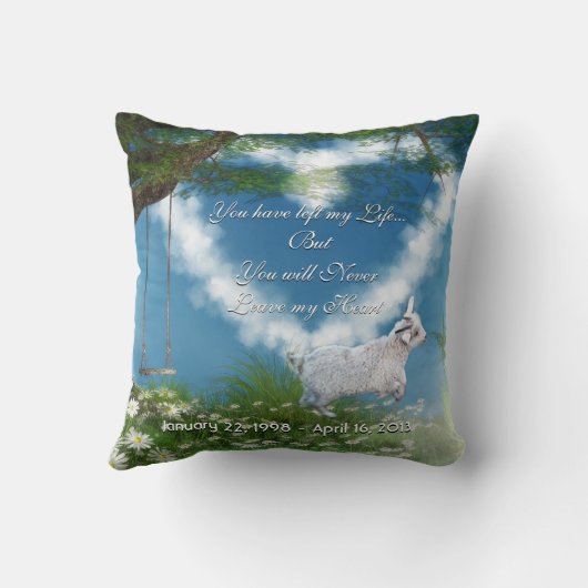 BG-Never 離れ my Pet Loss Memory クッション (裏面)