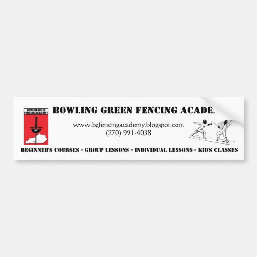 BGFAのデザイン#9 バンパーステッカー (正面)