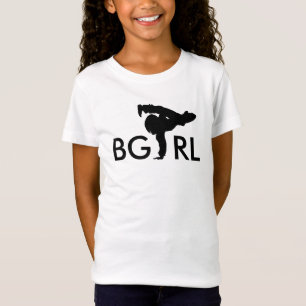 BGIRLの姿勢のTシャツの女の子 Tシャツ