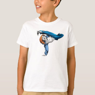 Bgirlの逆立ちの子供のティー Tシャツ