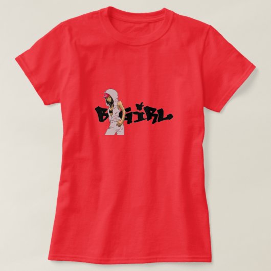 BGirl Breakdanceシャツ Tシャツ (デザイン正面)