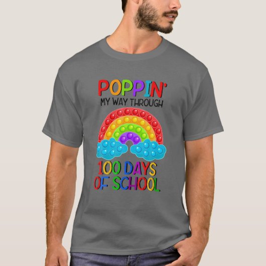 Bgl3 Poppin My Way Through 100 School Popiの日 Tシャツ (正面)