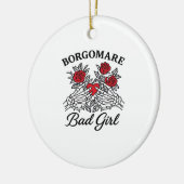 BgmバートガールIIクラシック – スケルトンハートハンド セラミックオーナメント (左)