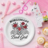 BgmバートガールIIクラシック – スケルトンハートハンド ペーパープレート (パーティー)