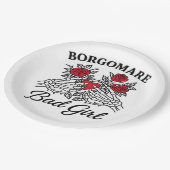 BgmバートガールIIクラシック – スケルトンハートハンド ペーパープレート (アングル)