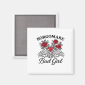 BgmバートガールIIクラシック – スケルトンハートハンド マグネット (正面/裏面)