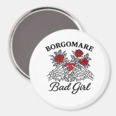 BgmバートガールIIクラシック – スケルトンハートハンド マグネット (正面/裏面)