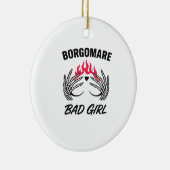 BgmバートガールII – スケルトンハートハンド セラミックオーナメント (右)