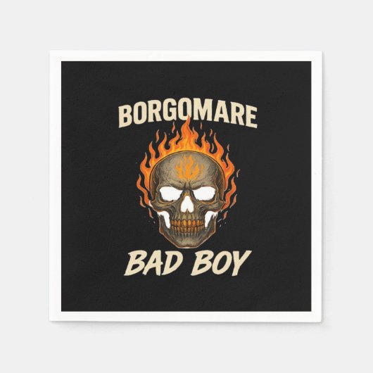 Bgm Bad – スケルトンハンズハート スタンダードカクテルナプキン (正面)