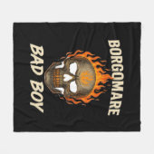 Bgm Bad – スケルトンハンズハート フリースブランケット (正面(横))