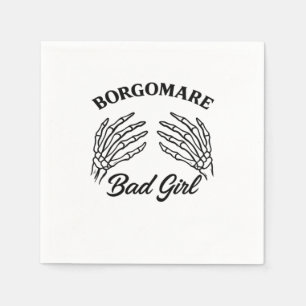 Bgm Bad Girl – スケルトンハートハンド スタンダードカクテルナプキン