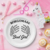 Bgm Bad Girl – スケルトンハートハンド ペーパープレート (パーティー)
