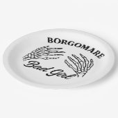 Bgm Bad Girl – スケルトンハートハンド ペーパープレート (アングル)