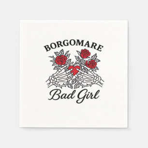 Bgm Bad Girl II クラシック - スケルトン ハート ハンズ スタンダードカクテルナプキン