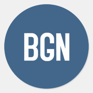 BGNステッカー ラウンドシール