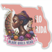 BGRフロリダの概要ステッカー | ビニールダイカットデザイン シール (正面)