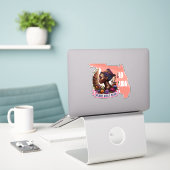 BGRフロリダの概要ステッカー | ビニールダイカットデザイン シール (デスク上のノートパソコン)