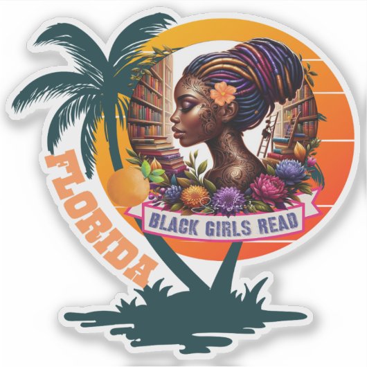 BGRフロリダ | パームツリーステッカー シール (正面)