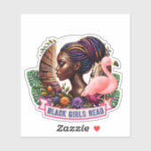 BGR Florida Flamingo Sticker | Vinyl Die-Cut  シール (シート)