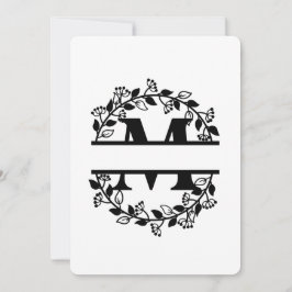 BGSM BRAND NEW PERSONALISED M LETTER 招待状