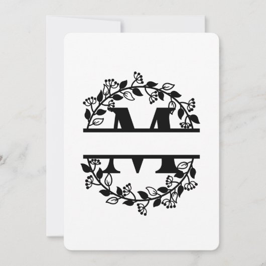 BGSM BRAND NEW PERSONALISED M LETTER 招待状 (正面)