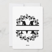 BGSM BRAND NEW PERSONALISED M LETTER 招待状 (裏面)