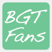 BGTFansステッカー スクエアシール (正面)