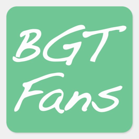 BGTFansステッカー スクエアシール (正面)