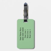 BH-スッポンの荷物のラベル ラゲッジタグ (裏面縦)