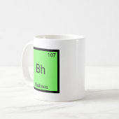 Bh -バウハウスおもしろいな化学要素の記号のティー コーヒーマグカップ (正面左)