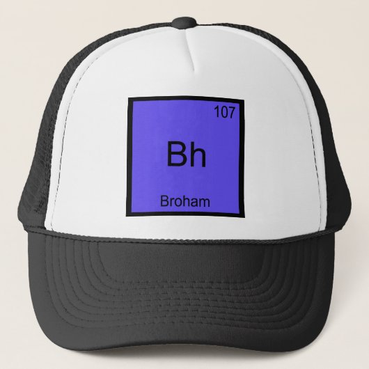 Bh - ブラザーハム 楽しい化学元素記号Tシャツ キャップ (正面)
