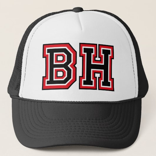 "BH"モノグラムトラッカーハット キャップ (正面)